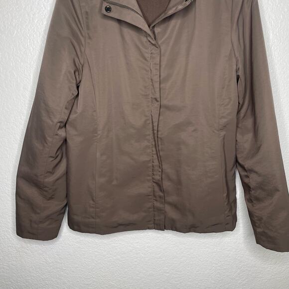 Eileen Fisher Womens Jacket Size S Brown Full Zip Long Sleeve Casual Collared - Picture 11 of 12